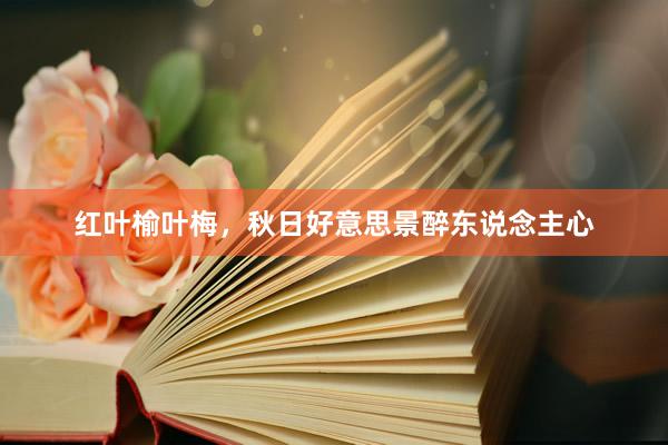 红叶榆叶梅，秋日好意思景醉东说念主心